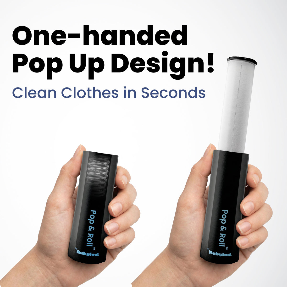 Rubyloo Retractable Mini Lint Roller & Refills