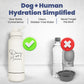 Rubyloo Water Bottle with Detachable Dog Bowl