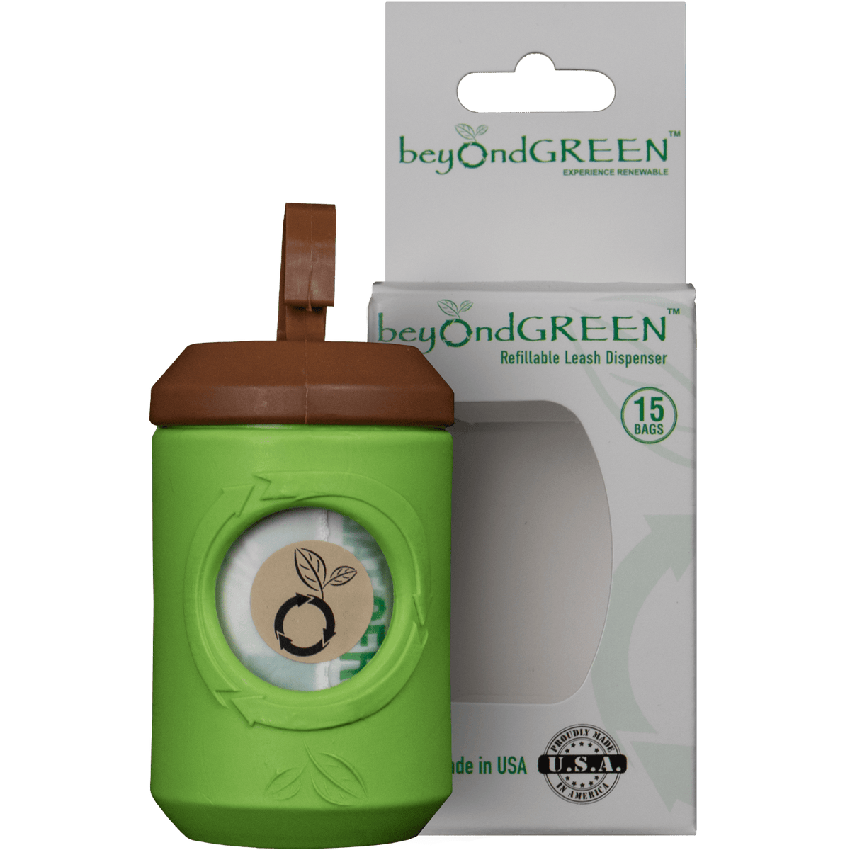 beyondGREEN Clip-On Waste Bag Dispenser